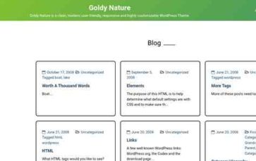 Goldy Nature (screenshot desktop)