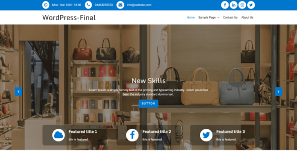 Goldy Shopkeeper (WordPress)