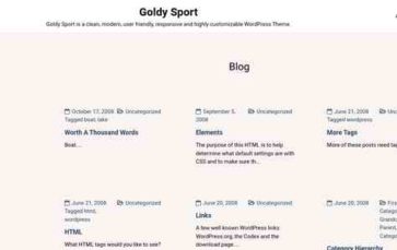 Goldy Sport (screenshot desktop)