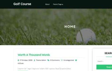 Golf Course (screenshot desktop)