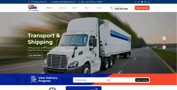 Goods and Transport (WordPress)