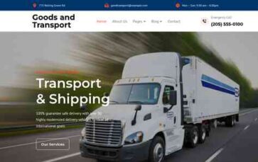 Goods and Transport (screenshot desktop)