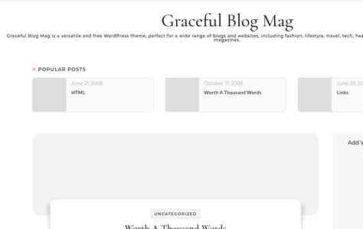 Graceful Blog Mag (screenshot desktop)