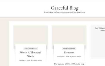 Graceful Blog (screenshot desktop)