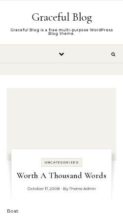 Graceful Blog (screenshot mobile)
