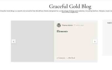 Graceful Gold Blog (screenshot desktop)