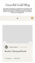 Graceful Gold Blog (screenshot mobile)