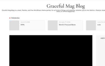 Graceful Mag Blog (screenshot desktop)