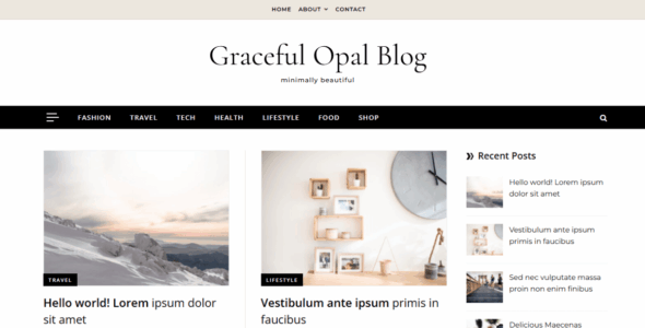 Graceful Opal Blog (WordPress)
