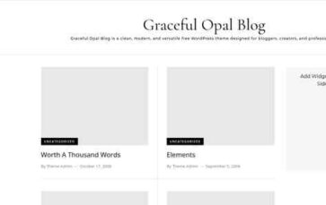 Graceful Opal Blog (screenshot desktop)
