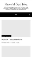 Graceful Opal Blog (screenshot mobile)