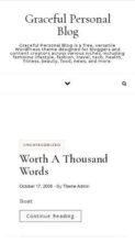 Graceful Personal Blog (screenshot mobile)