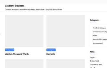 Gradient Business (screenshot desktop)