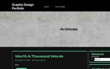 Graphic Design Portfolio (screenshot desktop)