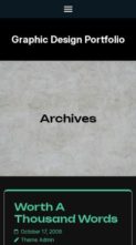 Graphic Design Portfolio (screenshot mobile)