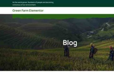 Green Farm Elementor (screenshot desktop)