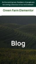 Green Farm Elementor (screenshot mobile)