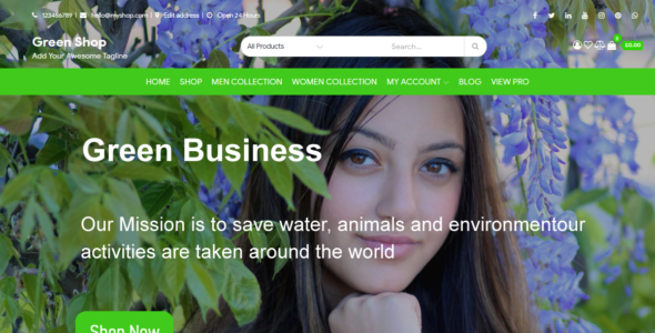 Green Shop (WordPress)