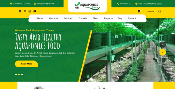 Green Vegetable Store (WordPress)