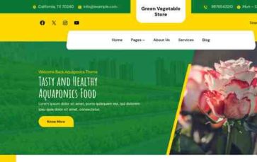 Green Vegetable Store (screenshot desktop)