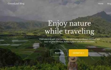 GreenLeaf Blog (screenshot desktop)