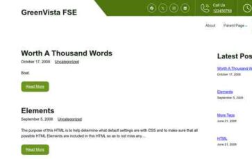 GreenVista FSE (screenshot desktop)