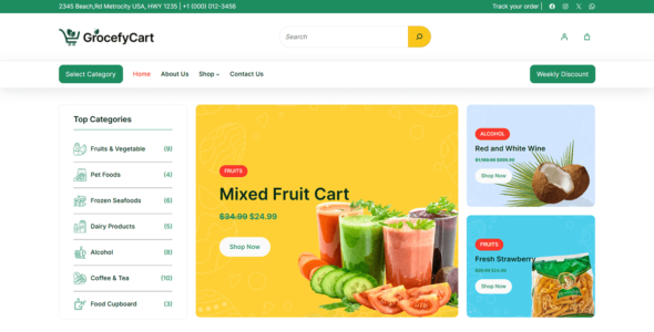 GrocefyCart (WordPress)