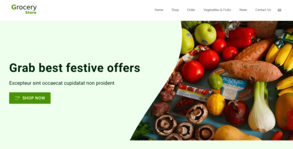 Groceries Store (WordPress)