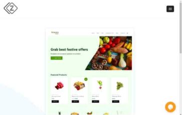 Groceries Store (screenshot desktop)