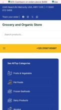 Grocery and Organic Store (screenshot mobile)