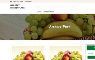 Grocery Marketplace (screenshot desktop)