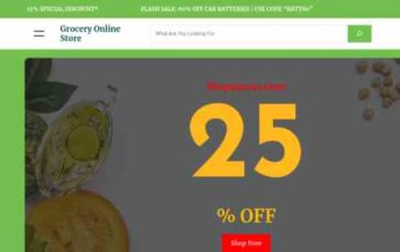 Grocery Online Store (screenshot desktop)