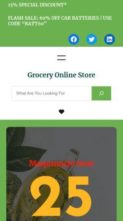 Grocery Online Store (screenshot mobile)