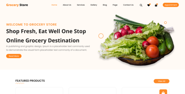 Grocery Shopping Store (WordPress)