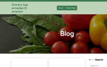 Grocery Supermarket Elementor (screenshot desktop)