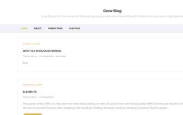 Grow Blog (screenshot desktop)