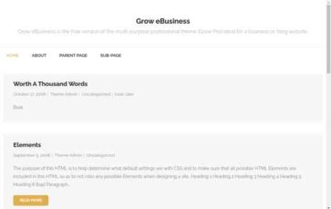 Grow eBusiness (screenshot desktop)