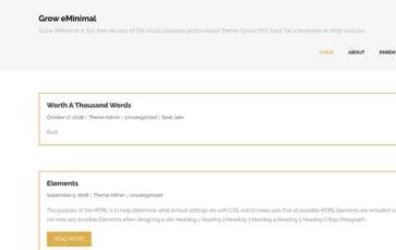 Grow eMinimal (screenshot desktop)