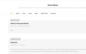Grow eNews (screenshot desktop)
