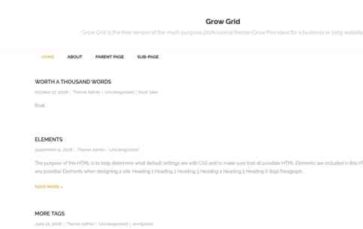 Grow Grid (screenshot desktop)