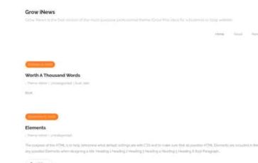 Grow iNews (screenshot desktop)