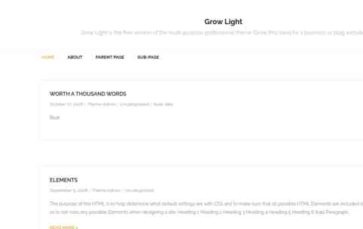 Grow Light (screenshot desktop)