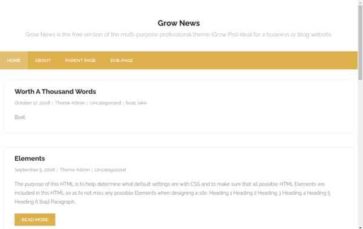 Grow News (screenshot desktop)