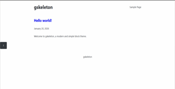 gSkeleton (WordPress)