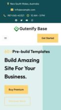 Gutenify Base (screenshot mobile)