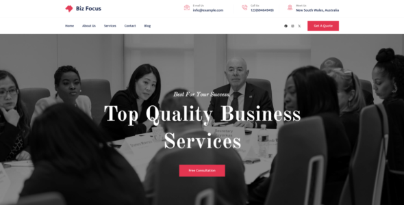 Gutenify Biz Focus (WordPress)