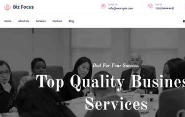 Gutenify Biz Focus (screenshot desktop)