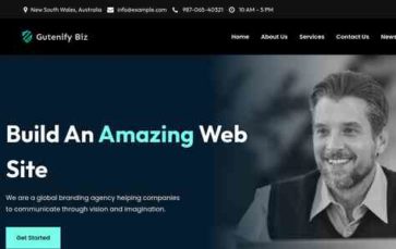 Gutenify Biz (screenshot desktop)