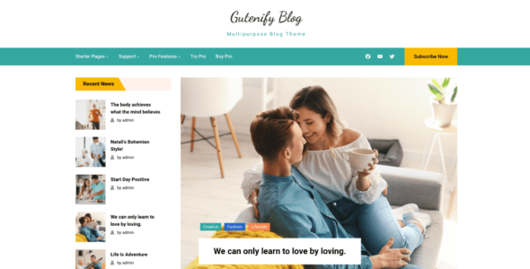 Gutenify Blog (WordPress)