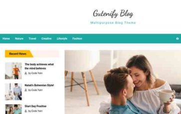 Gutenify Blog (screenshot desktop)